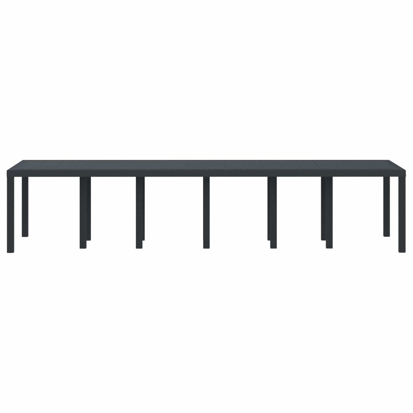 Mesa de Jantar para Jardim Antracite 350 x 100 x 73 cm vime PE