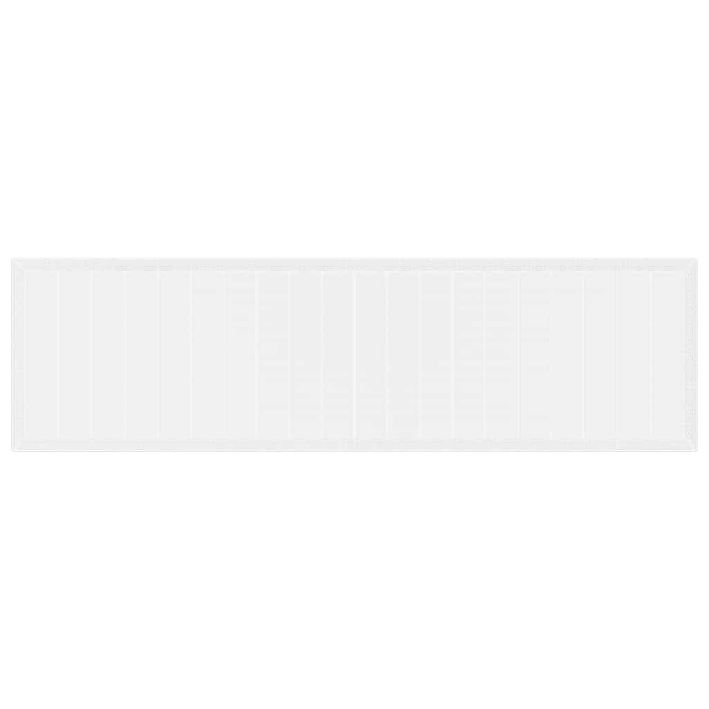 Mesa de Jantar para Jardim Branco 350 x 100 x 73 cm vime PE