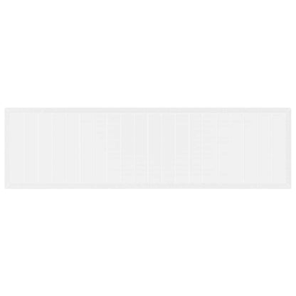 Mesa de Jantar para Jardim Branco 350 x 100 x 73 cm vime PE