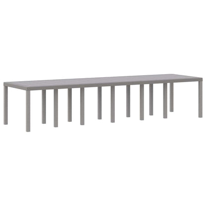 Mesa de Jantar para Jardim Cinzento-claro 350 x 100 x 73 cm