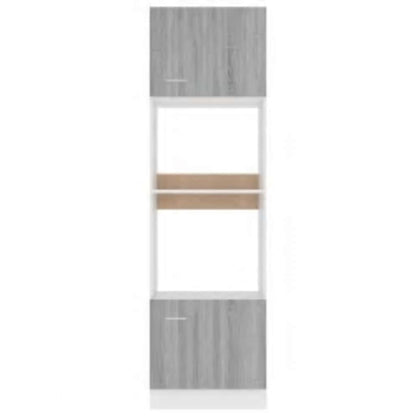 Armário micro-ondas “Lyon” 60x57x207 cm cinza sonoma
