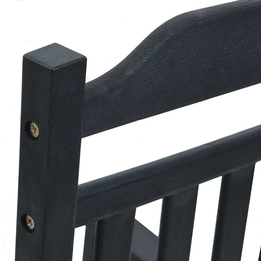 Cadeira de baloiço Preto 65 x 84 x 114 cm Polietileno