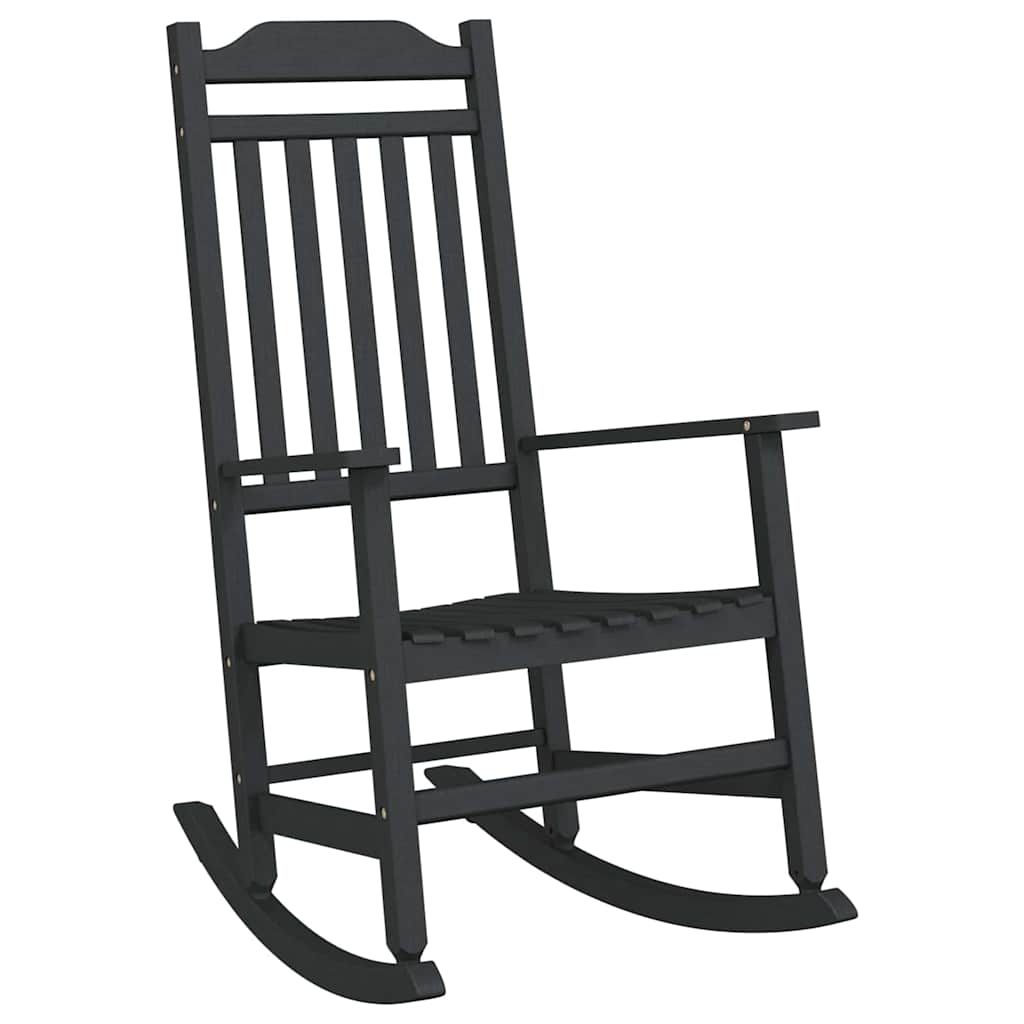 Cadeira de baloiço Preto 65 x 84 x 114 cm Polietileno