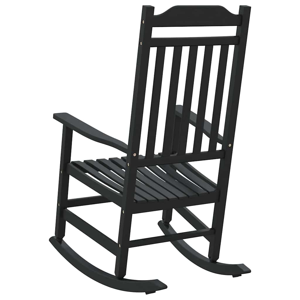 Cadeira de baloiço Preto 65 x 84 x 114 cm Polietileno