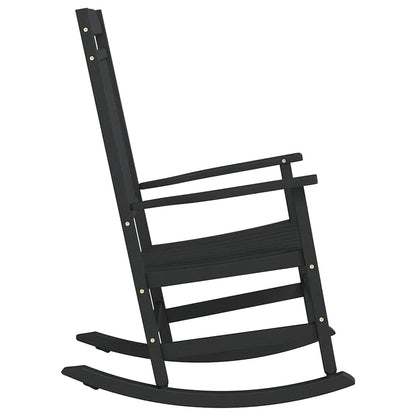 Cadeira de baloiço Preto 65 x 84 x 114 cm Polietileno
