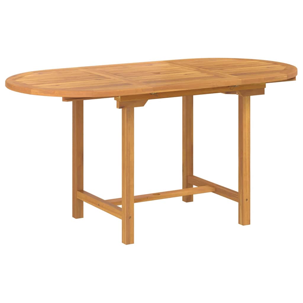 Conjunto de Jantar para Jardim 7 pcs Castanho 160 x 80 x 75 cm