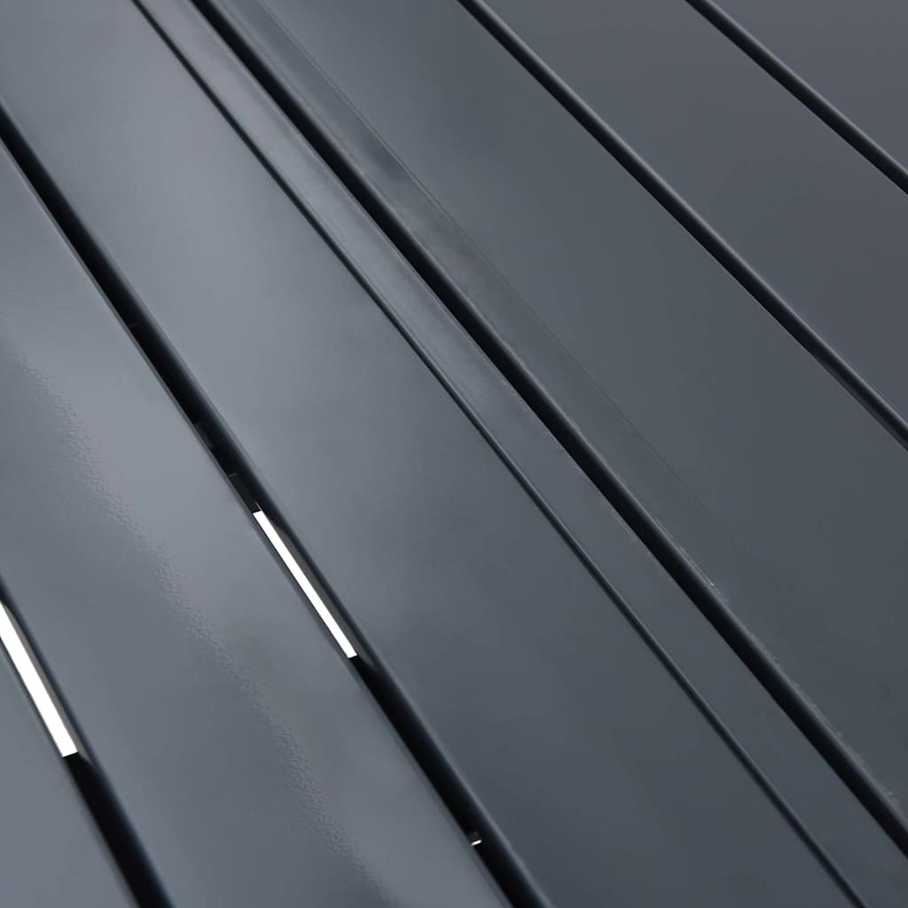 Mesa Extensível 2 pcs Antracite 210 x 90 x 73 cm Aço