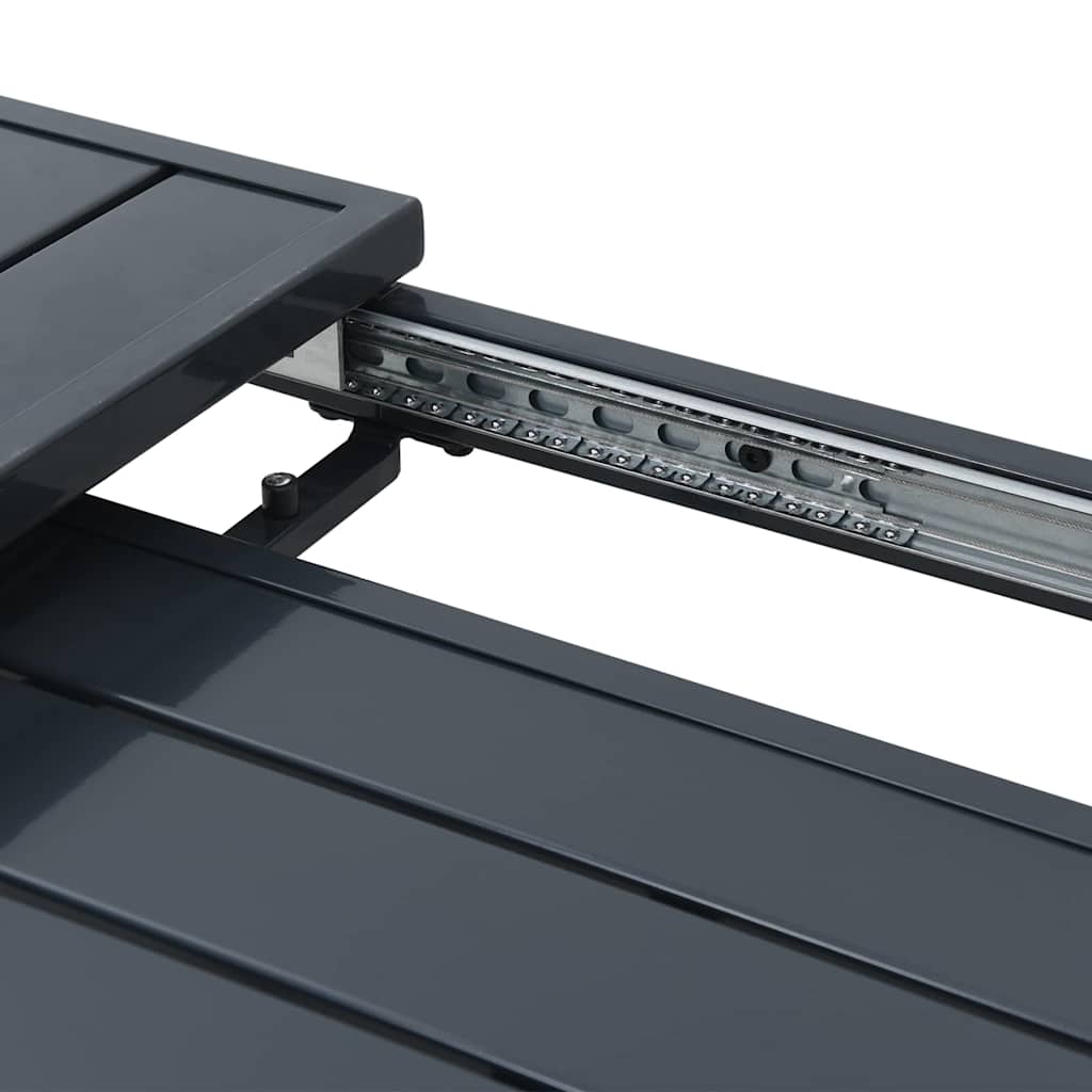 Mesa Extensível 2 pcs Antracite 210 x 90 x 73 cm Aço