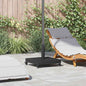 Base de Guarda-sol Externo Preto 45 x 45 x 31.5 cm