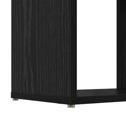 Centro de Entretenimento Preto 60 x 24 x 124 cm