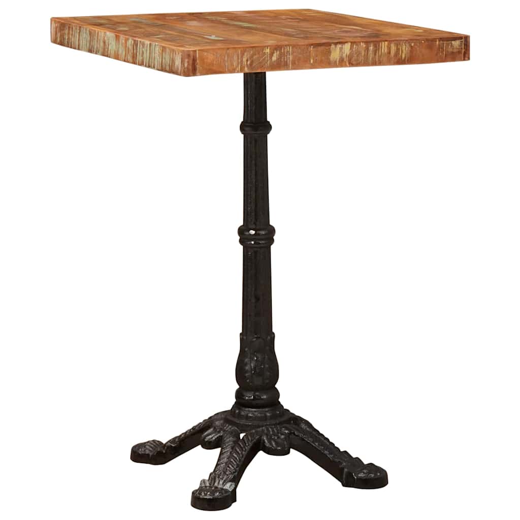 Mesa bistro Castanho 50 x 50 x 76 cm Madeira recuperada maciça