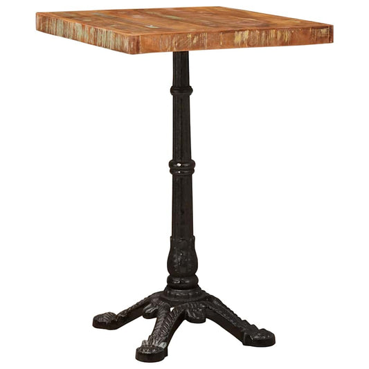 Mesa bistro Castanho 50 x 50 x 76 cm Madeira recuperada maciça