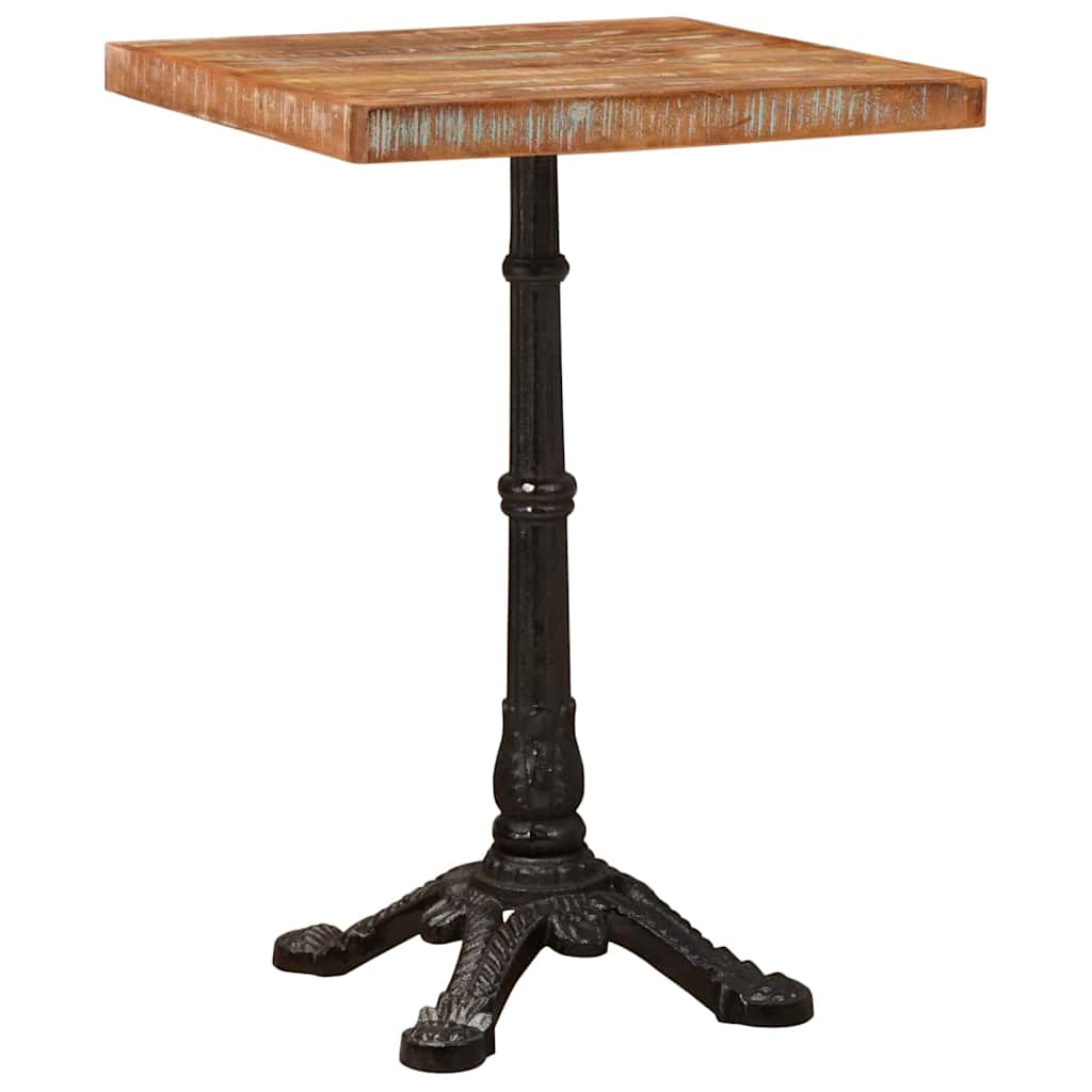 Mesa bistro Castanho 50 x 50 x 76 cm Madeira recuperada maciça