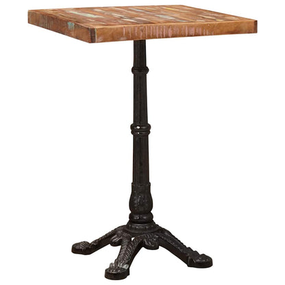 Mesa bistro Castanho 50 x 50 x 76 cm Madeira recuperada maciça