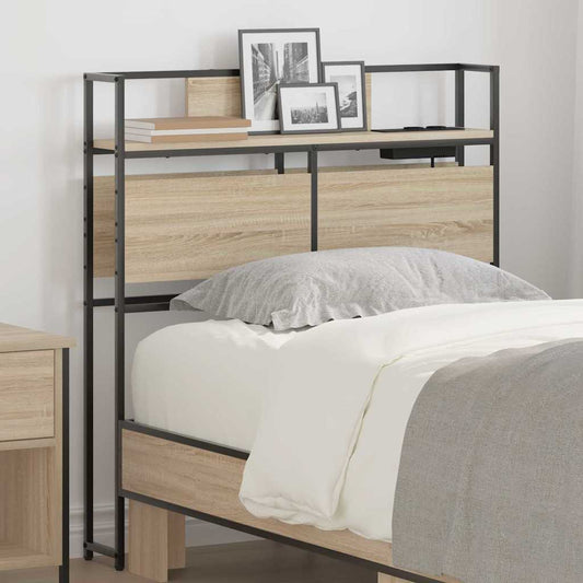 Cabeceira de armazenamento com prateleira Carvalho sonoma 80 cm