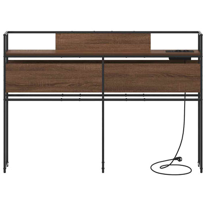 Cabeceira de armazenamento Carvalho castanho 120 cm