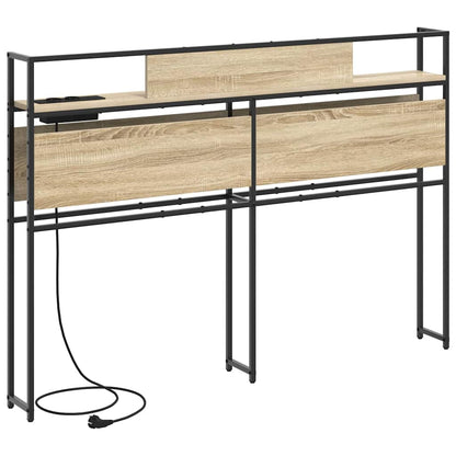 Cabeceira de armazenamento com cabeceira Carvalho sonoma 135 cm