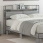 Cabeceira de armazenamento com cabeceira Sonoma cinzento 135 cm