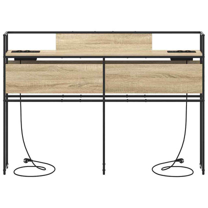 Cabeceira de armazenamento com cabeceira Carvalho sonoma 140 cm