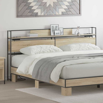 Cabeceira de armazenamento com cabeceira Carvalho sonoma 180 cm