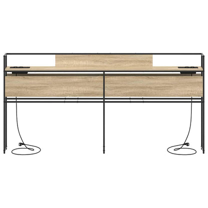 Cabeceira de armazenamento com cabeceira Carvalho sonoma 180 cm