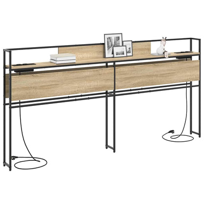 Cabeceira de armazenamento com cabeceira Carvalho sonoma 180 cm