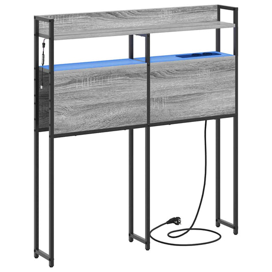 Cabeceira Sonoma cinzento 90 cm Madeira processada