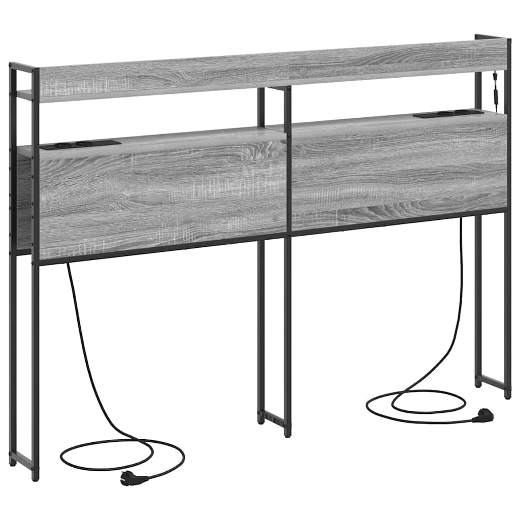Cabeceira Sonoma cinzento 150 cm Madeira processada