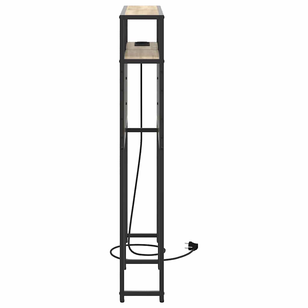 Cabeceira de armazenamento com prateleira Carvalho sonoma 75 cm