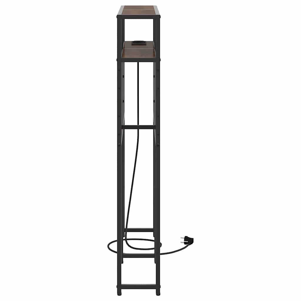 Cabeceira de armazenamento Carvalho castanho 75 cm