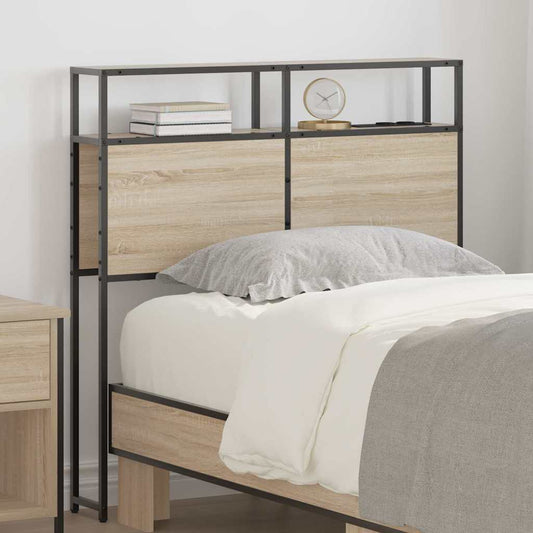 Cabeceira de armazenamento com prateleira Carvalho sonoma 90 cm