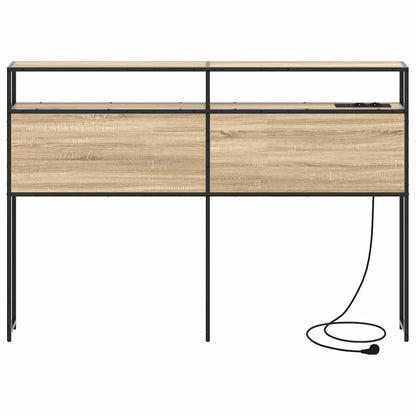 Cabeceira de armazenamento com cabeceira Carvalho sonoma 120 cm