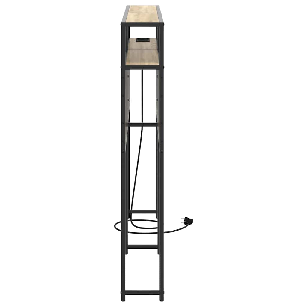 Cabeceira de armazenamento com cabeceira Carvalho sonoma 135 cm