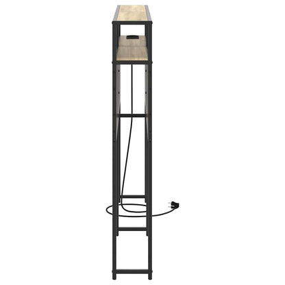 Cabeceira de armazenamento com cabeceira Carvalho sonoma 135 cm