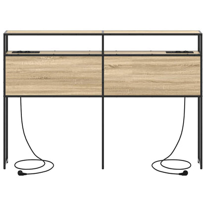 Cabeceira de armazenamento com cabeceira Carvalho sonoma 140 cm