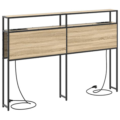 Cabeceira de armazenamento com cabeceira Carvalho sonoma 150 cm