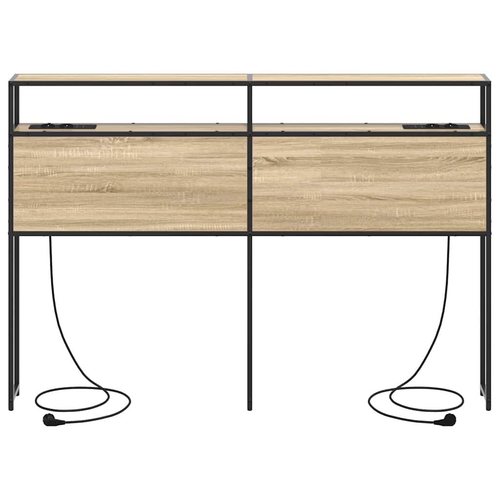 Cabeceira de armazenamento com cabeceira Carvalho sonoma 150 cm