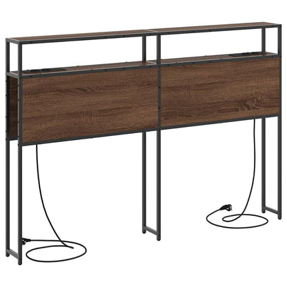 Cabeceira de armazenamento Carvalho castanho 150 cm