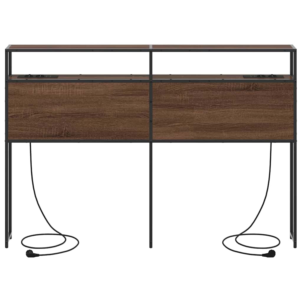 Cabeceira de armazenamento Carvalho castanho 150 cm