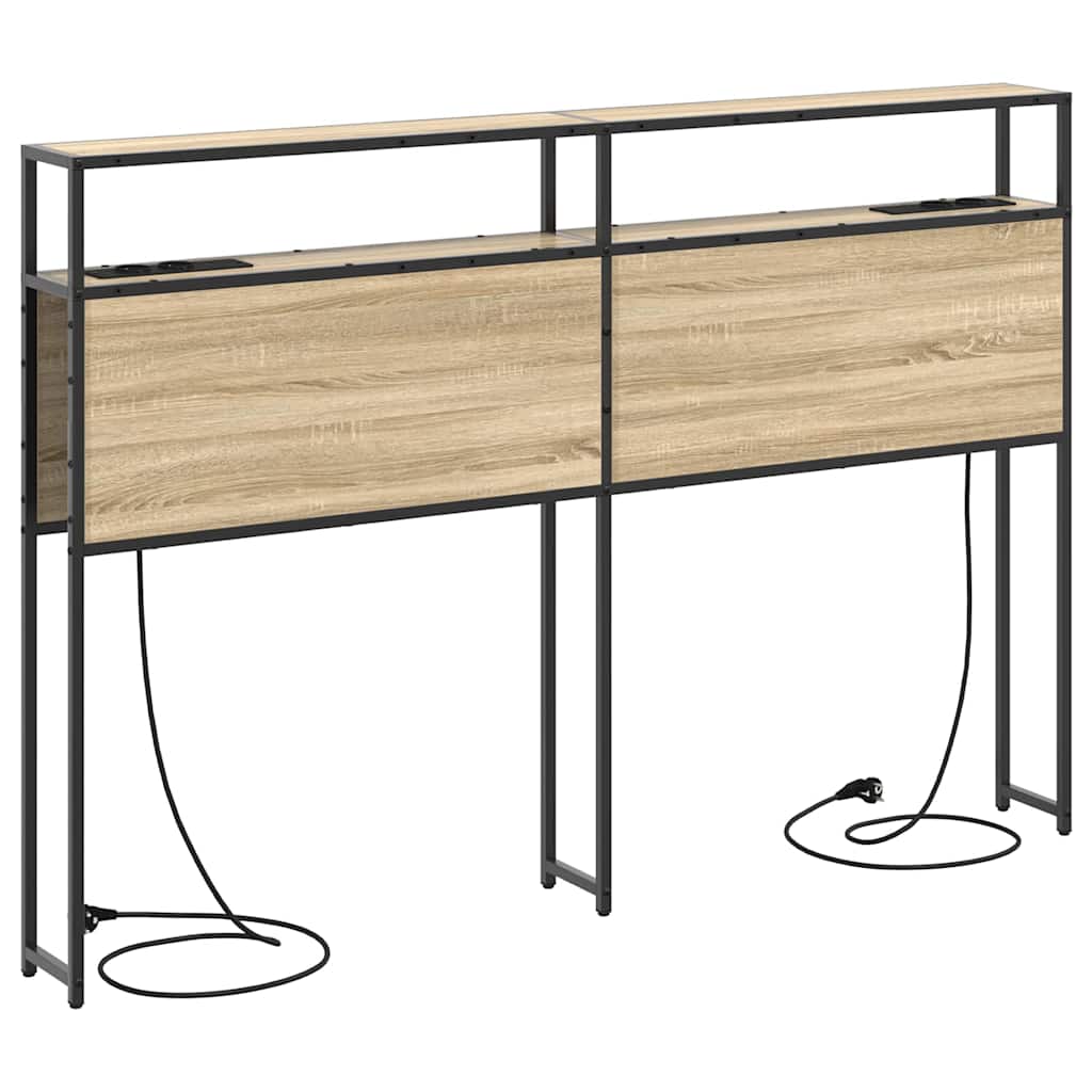Cabeceira de armazenamento com cabeceira Carvalho sonoma 160 cm