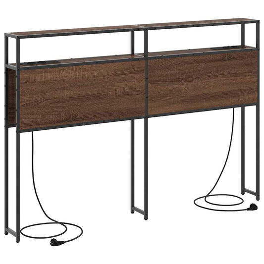 Cabeceira de armazenamento Carvalho castanho 160 cm