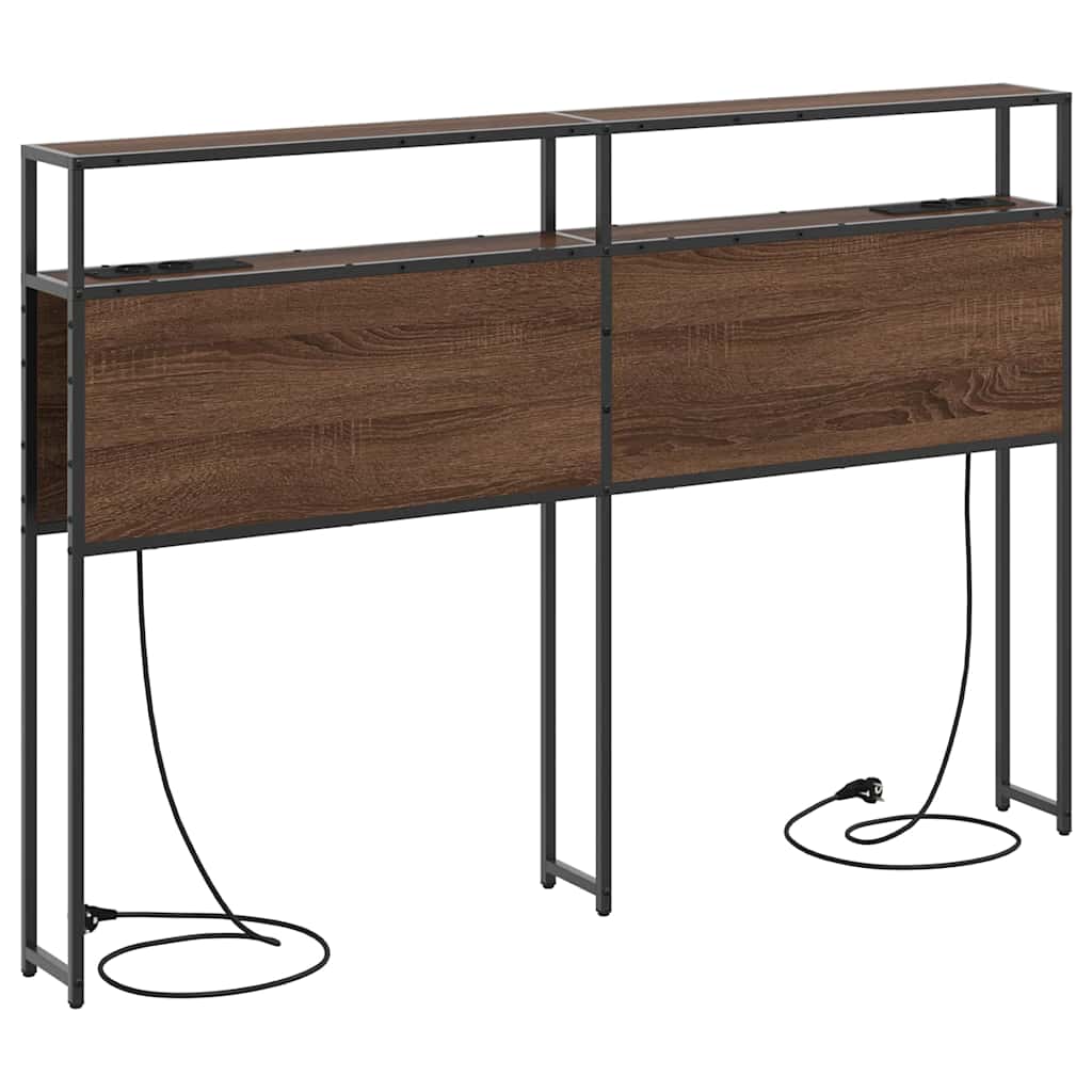 Cabeceira de armazenamento Carvalho castanho 160 cm