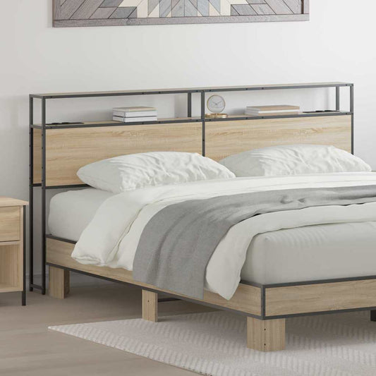 Cabeceira de armazenamento com cabeceira Carvalho sonoma 180 cm