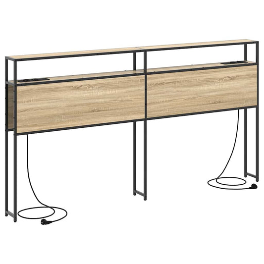 Cabeceira de armazenamento com cabeceira Carvalho sonoma 180 cm