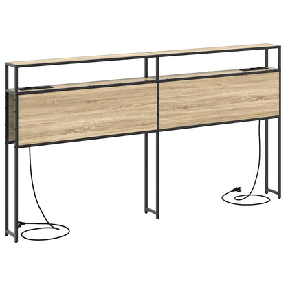 Cabeceira de armazenamento com cabeceira Carvalho sonoma 180 cm
