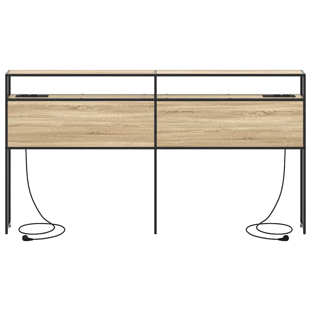 Cabeceira de armazenamento com cabeceira Carvalho sonoma 180 cm