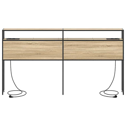 Cabeceira de armazenamento com cabeceira Carvalho sonoma 180 cm