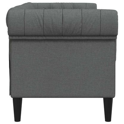 Sofá Chesterfield Cinzento escuro 182.5 x 74.5 x 74.5 cm tecido