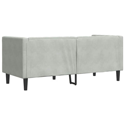Sofá Chesterfield Cinzento-claro 174 x 74,5 x 70,5 cm Veludo