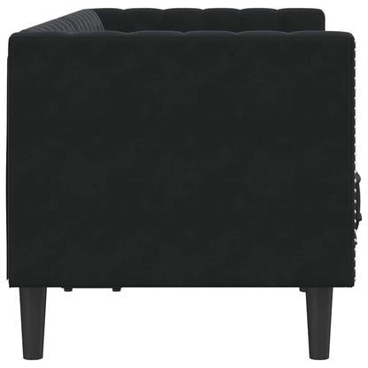 Sofá Chesterfield Outros Preto 174 x 74,5 x 70,5 cm Veludo